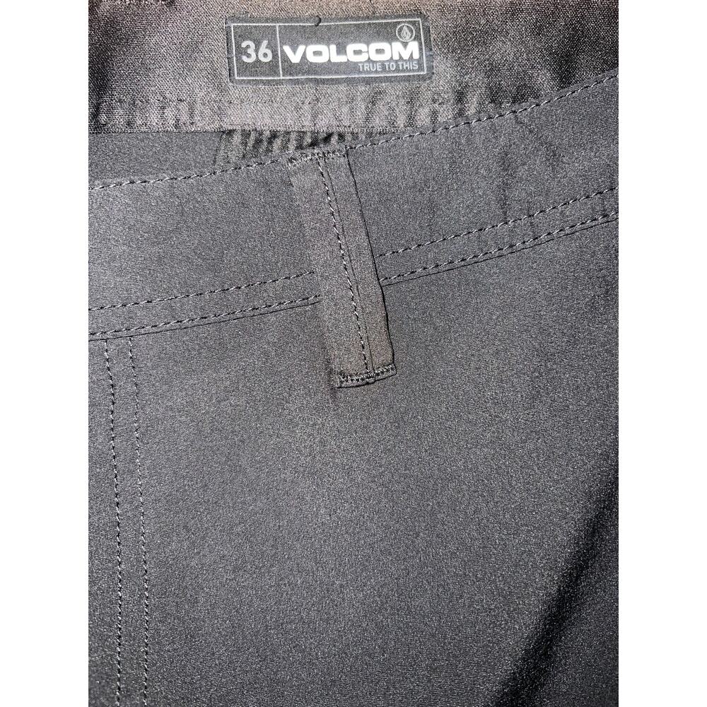 Volcom Men’s Black Hybrid Chino Shorts Size 36 Golf Skate Performance 10” - Picture 8 of 8